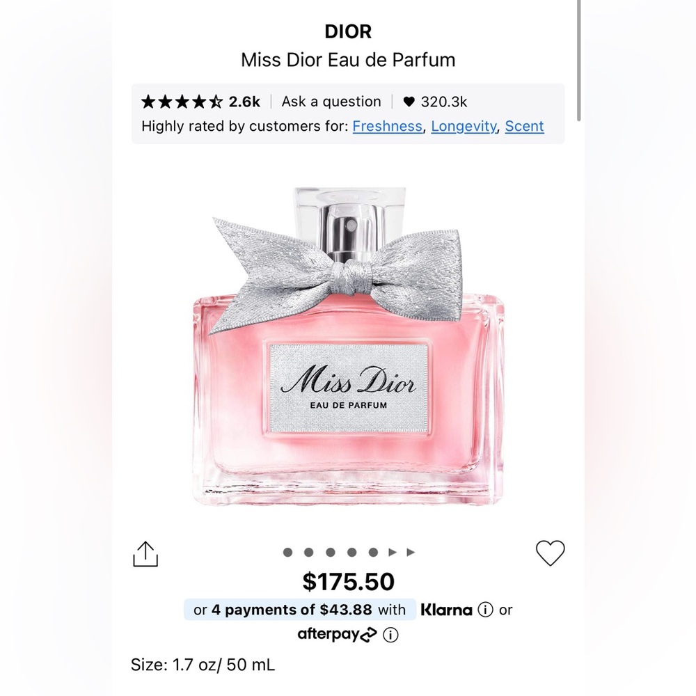 2019 Scent Version- Brand New Dior Miss Dior Eau de Parfum